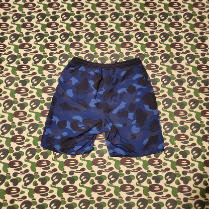 Bape Blue Camo Reversible Polyester Shorts