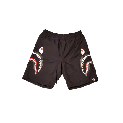 Bape Black Side Shark Polyester Shorts