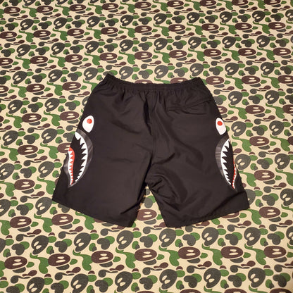 Bape Black Side Shark Polyester Shorts