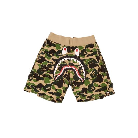 Bape ABC Green Cotton Shark Shorts