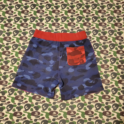 Bape Crazy Camo Cotton Shark Shorts