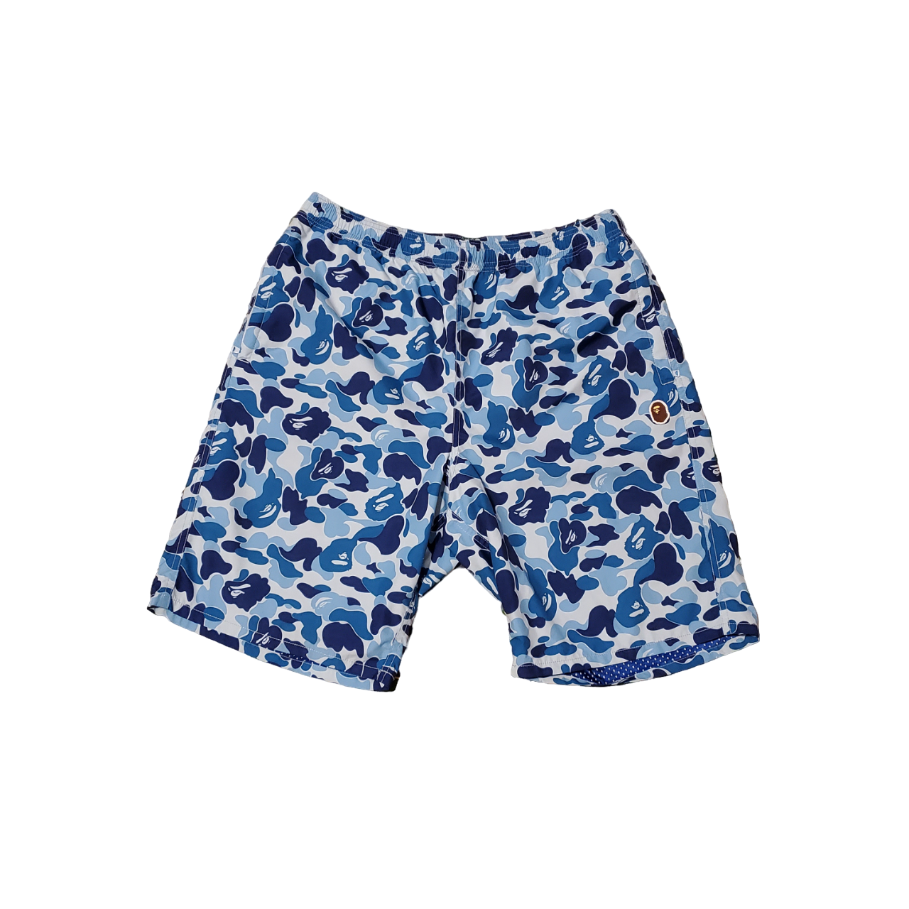 Bape ABC Blue Polyester Shorts