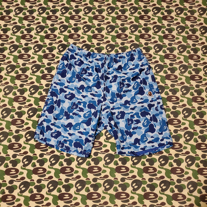 Bape ABC Blue Polyester Shorts