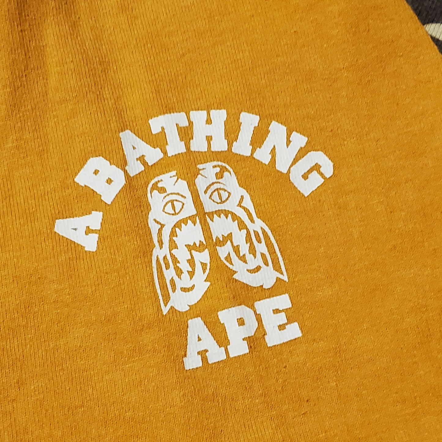 Bape Yellow Tiger Shark Split Shirt