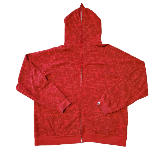 Bape Nigo-Era Red Camo Fullzip Hoodie 2007