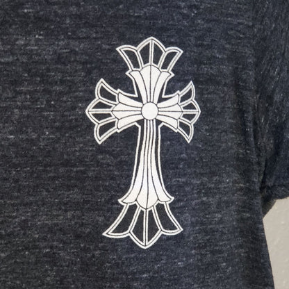 Chrome Hearts V Neck with Cross and Banner