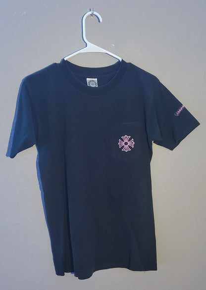 Chrome Hearts Vintage Shirt With A Pink Cross