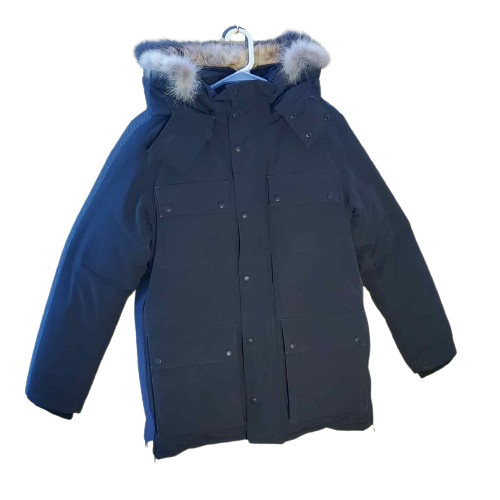 Canada Goose Navy Down Parka with Fur Hood