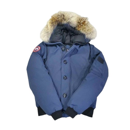 Canada Goose Bomber-style Down Parka with Fur Hood