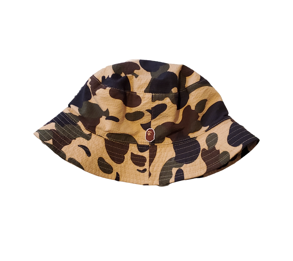 Bape 1st Yellow Camo Bucket Hat