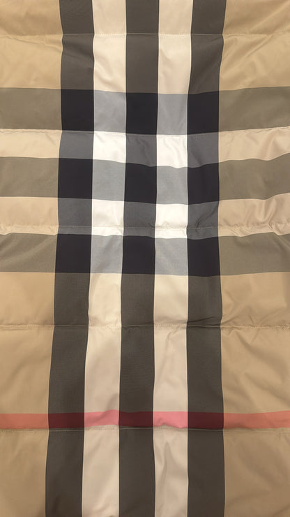 Reversible Burberry Plaid Down Puffer Coat