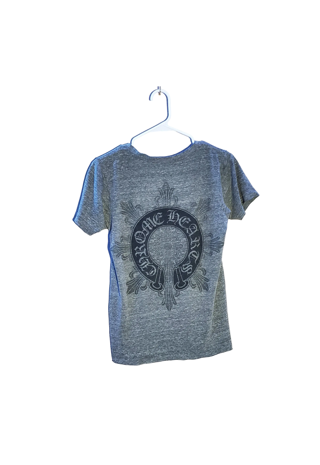 Chrome Hearts V Neck Shirt with Horseshoe and Detailed Star