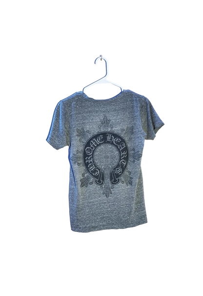 Chrome Hearts V Neck Shirt with Horseshoe and Detailed Star