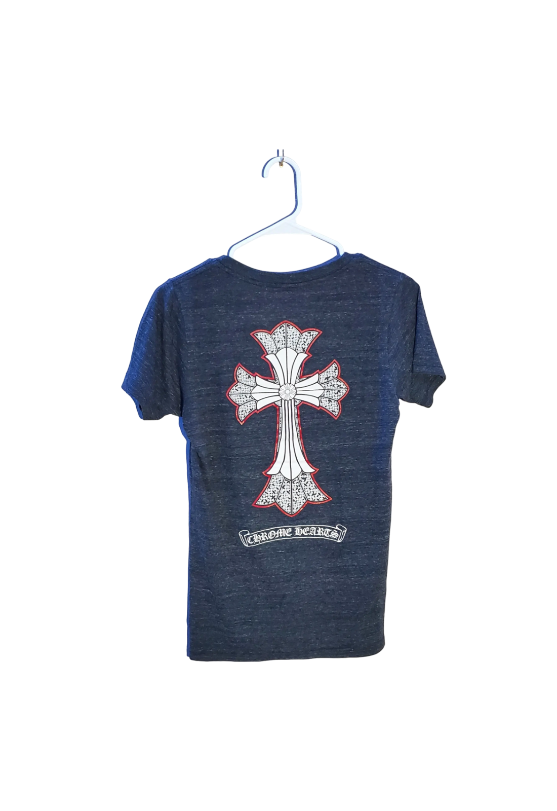 Chrome Hearts V Neck with Cross and Banner