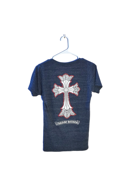 Chrome Hearts V Neck with Cross and Banner