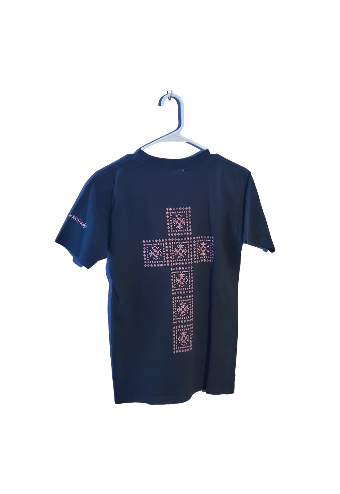 Chrome Hearts Vintage Shirt With A Pink Cross