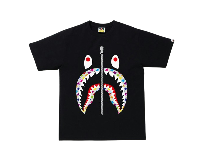 Bape Sta Pattern Shark Shirt (Black)