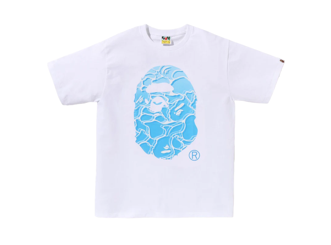 Bape Sea Camo Ape Head Shirt (White)
