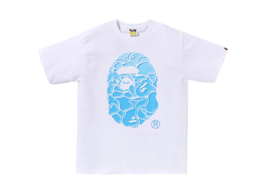 Bape Sea Camo Ape Head Shirt (White)