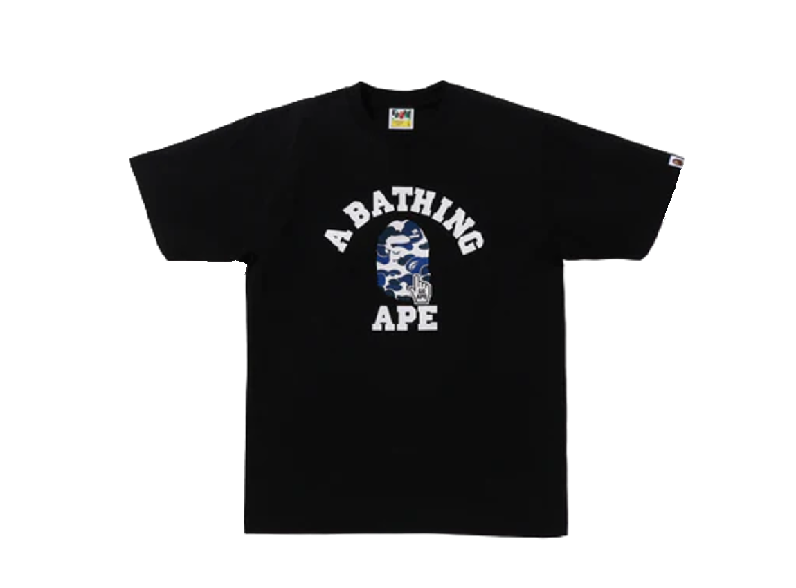 Bape Camo Go Ape Pointer College Shirt (Black)