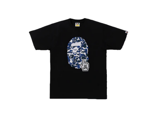 Bape Camo Go Ape Pointer Big Ape Head Shirt (Black)