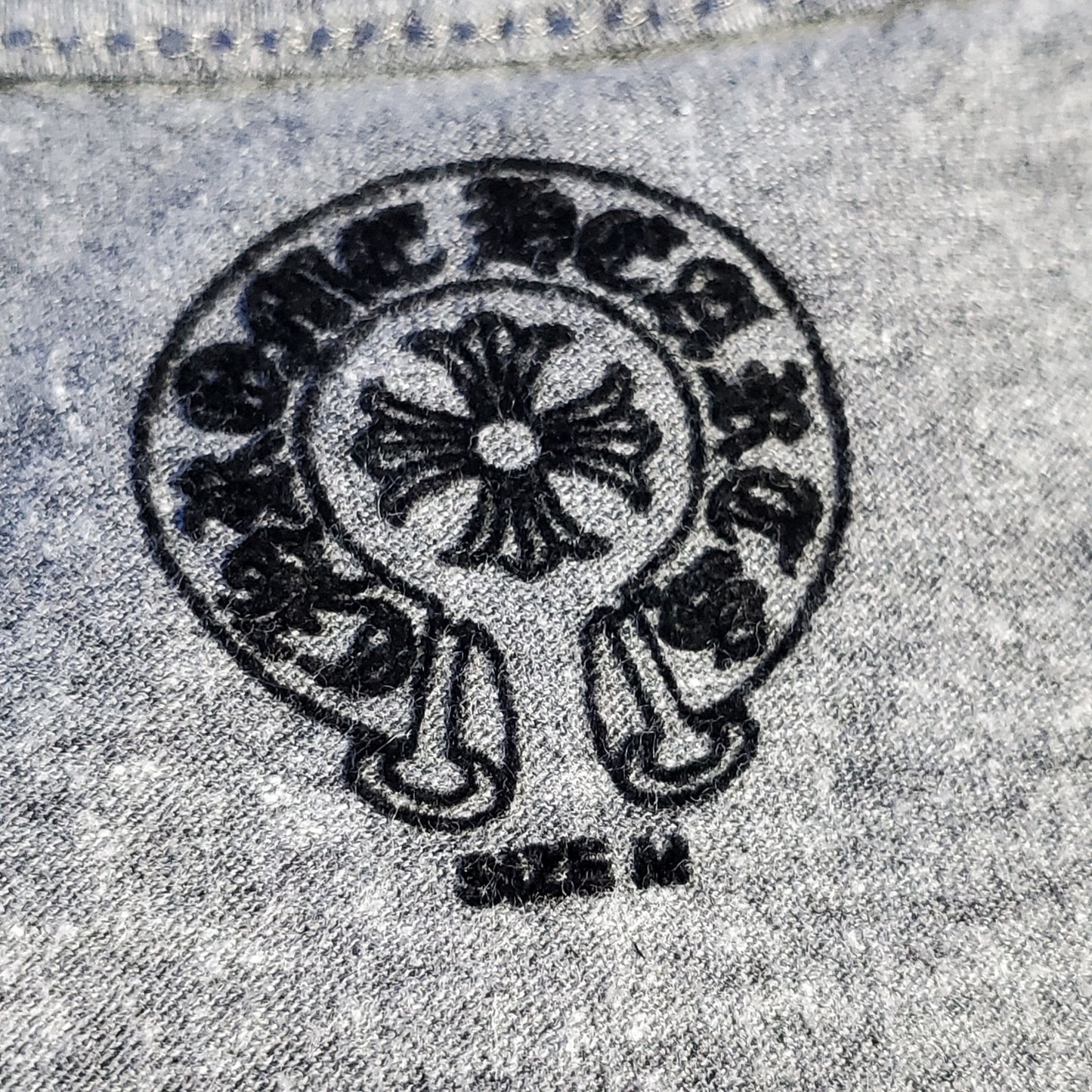 Chrome Hearts V Neck Shirt with Chrome Hearts Circle