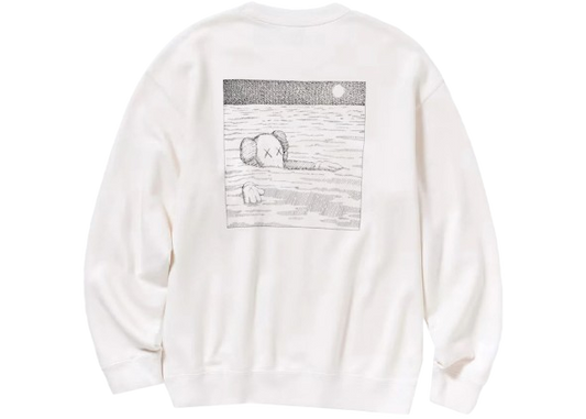 KAWs x Uniqlo UT Longsleeve Sweatshirt White/Grey